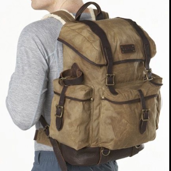 ll bean waxed canvas backpack